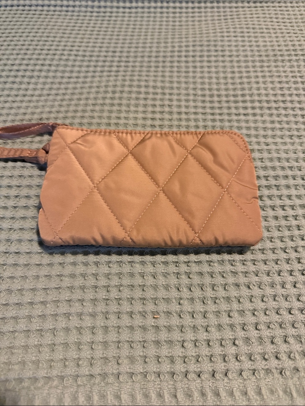 Vera Bradley Quilted Wristlet Clutch - Tan